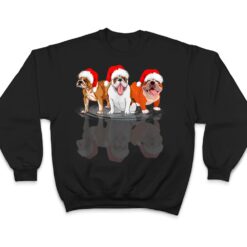 Bulldog Dog Lights Christmas Matching Family T Shirt - Dream Art Europa