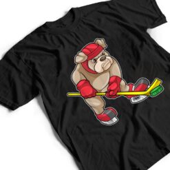 Bulldog Ice hockey Ice hockey stick Sports T Shirt - Dream Art Europa