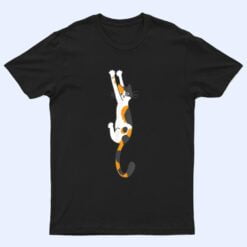 Calico Cat Hanging On T Shirt