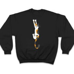 Calico Cat Hanging On T Shirt - Dream Art Europa