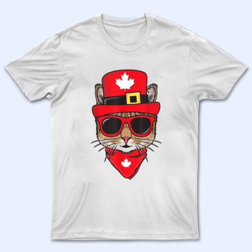 Canada Flag Canadian Cat Sunglasses Funny Men Women Kids T Shirt