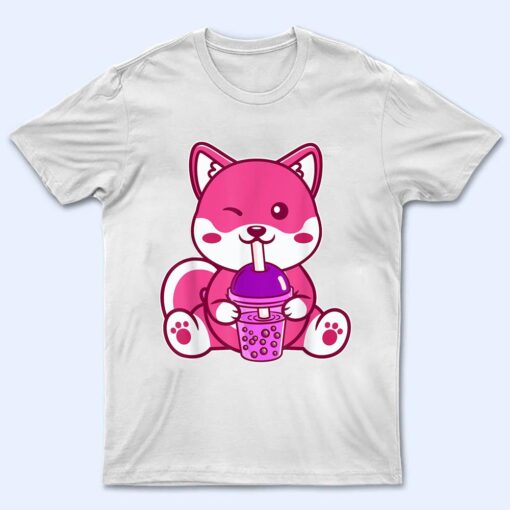 Cat Boba Cute Bubble Tea Anime Neko Kawaii for Girls T Shirt