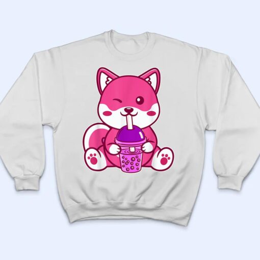 Cat Boba Cute Bubble Tea Anime Neko Kawaii for Girls T Shirt