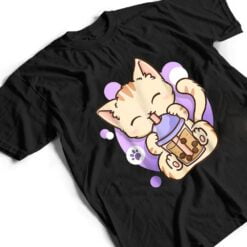 Cat Boba Tea Bubble Tea Anime Kawaii Neko for Girls Teenager T Shirt - Dream Art Europa