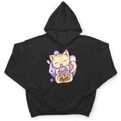 Cat Boba Tea Bubble Tea Anime Kawaii Neko for Girls Teenager T Shirt - Dream Art Europa