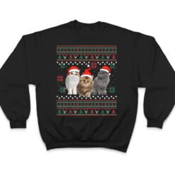 Cat Christmas Ugly Sweater Santa Hat Gifts For Cat Lover T Shirt - Dream Art Europa