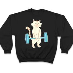 Cat Deadlift - Cat Powerlifting T Shirt - Dream Art Europa