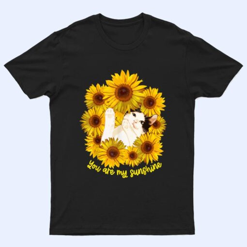 Cat Graphic Tshirts, Cat Sunflower Shirt T, Cat Sunshine T Shirt