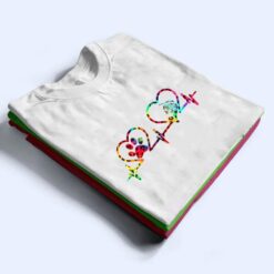 Cat Heartbeat Leopard Rainbow Ie Dye French Horn Player T Shirt - Dream Art Europa