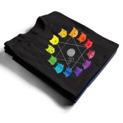 Cat Hemed Artist Color Wheel Educational Art Eacher T Shirt - Dream Art Europa