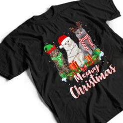 Cat Meowy Family Matching Christmas Pajamas Santa Cats Xmas T Shirt - Dream Art Europa