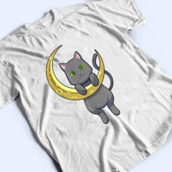 Cat Night Moon T Shirt - Dream Art Europa