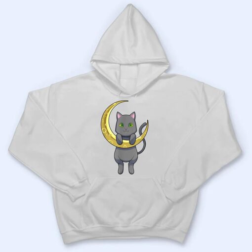 Cat Night Moon T Shirt