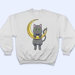 Cat Night Moon T Shirt - Dream Art Europa