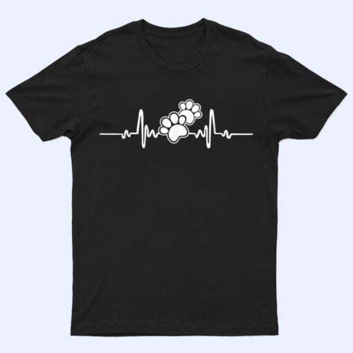 Cat Paw Heartbeat T Shirt