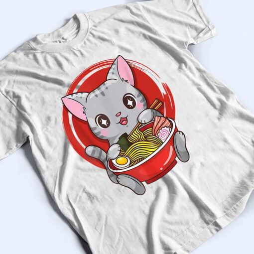 Cat Ramen Anime Kawaii Neko Japanese Gift T Shirt