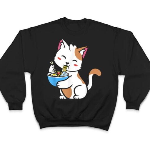 Cat Ramen Anime Kawaii Teen gift T Shirt