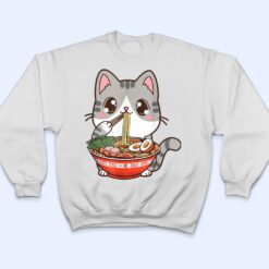 Cat Ramen Kawaii Anime Japanese Food Girls Official Teenager T Shirt - Dream Art Europa