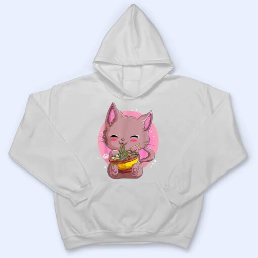 Cat Ramen Kawaii Neko Noodles Bowl Women Girls T Shirt