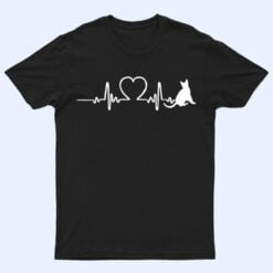 Cat Red Heartbeat T Shirt