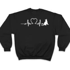 Cat Red Heartbeat T Shirt - Dream Art Europa