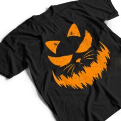 Cat Scary Pumpkin Face Jack O Lantern Halloween Costume T Shirt - Dream Art Europa