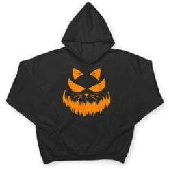 Cat Scary Pumpkin Face Jack O Lantern Halloween Costume T Shirt - Dream Art Europa