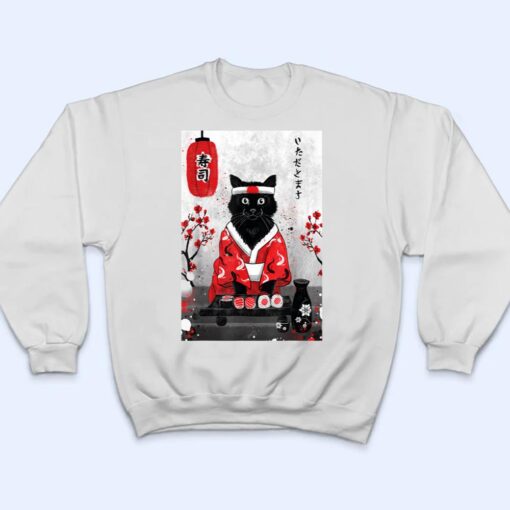 Cat Sushi Japanese Anime T Shirt