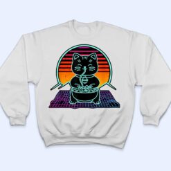 Cat Tshirt, Cute Cat Tee, Cat Lover Shirt, Retrowave Cat T Shirt - Dream Art Europa