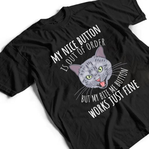 Cat Tshirt, Funny Cat Tees, Cat Lover Gifts, Cat Bite Me T Shirt