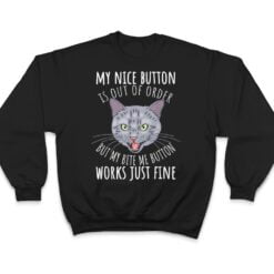 Cat Tshirt, Funny Cat Tees, Cat Lover Gifts, Cat Bite Me T Shirt - Dream Art Europa