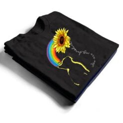 Cats Are My Sunshine Sunflower Rainbow Funny Cat Lovers Gift T Shirt - Dream Art Europa