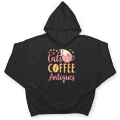 Cats Coffee Antiques Cat Lover Antiquing T Shirt - Dream Art Europa