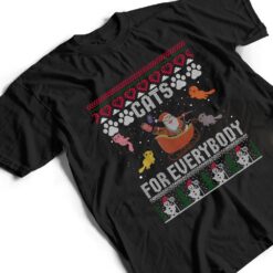 Cats For Everybody Christmas Cute Cat Lover T Shirt - Dream Art Europa