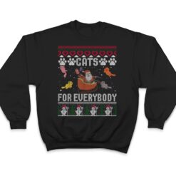 Cats For Everybody Christmas Cute Cat Lover T Shirt - Dream Art Europa