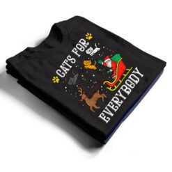 Cats For Everybody Santa Funny Christmas PJs Xmas Women T Shirt - Dream Art Europa