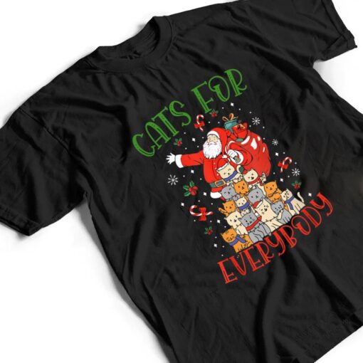 Cats For Everybody Ugly Christmas Cat Funny Xmas T Shirt
