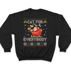 Cats For Everybody Ugly Sweater Christmas Santa Cat Lovers T Shirt - Dream Art Europa