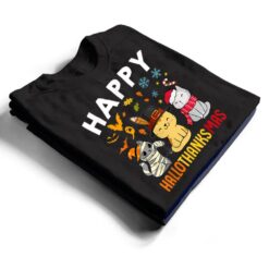 Cats Happy HalloThanksMas Thanksgiving Christmas T Shirt - Dream Art Europa