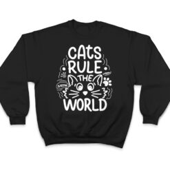 Cats Rule He World Funny Cat Lovers T Shirt - Dream Art Europa