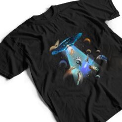 Cats UFO Funny Flying Kitten Spaceship Alien Lover Novelty T Shirt - Dream Art Europa