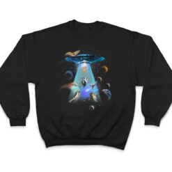 Cats UFO Funny Flying Kitten Spaceship Alien Lover Novelty T Shirt - Dream Art Europa