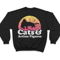 Cats and Action Figures Mens or Womens Cat and Action Figure T Shirt - Dream Art Europa