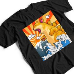 Catzilla Vintage Kawaii Cute Cat Art Japanese Sunset T Shirt - Dream Art Europa