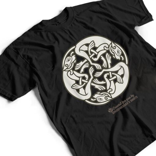 Celtic Design Wolf Dogs Triskelion from Ireland Celtic T Shirt