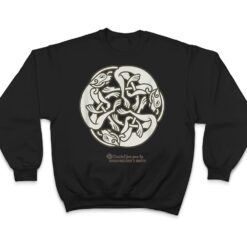 Celtic Design Wolf Dogs Triskelion from Ireland Celtic T Shirt - Dream Art Europa