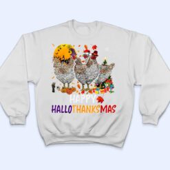 Chicken Halloween Happy HalloThanksMas Autumn Thanksgiving T Shirt - Dream Art Europa