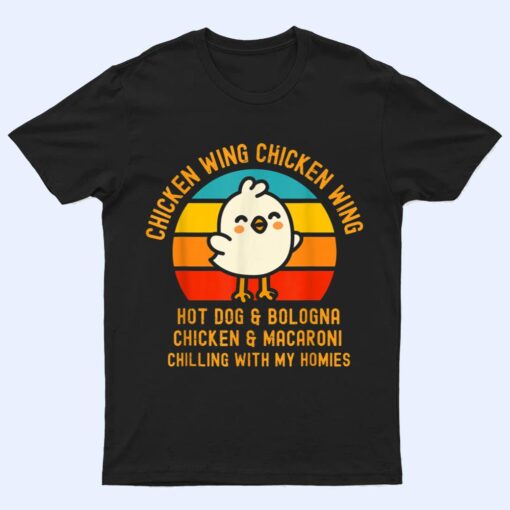 Chicken Wing Chicken Wing Hot Dog And Bologna Funny Toddler T Shirt