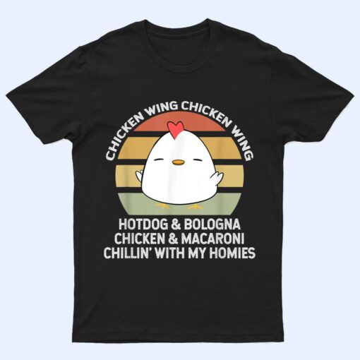 Chicken Wing Chicken Wing Hot Dog and Bologna T Shirt