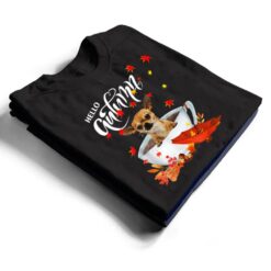 Chihuahua Autumn Dog And Coffee Fall Thanksgiving Chihuahua T Shirt - Dream Art Europa